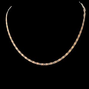 18K Italian Gold Filled 3.5mm 20 Inch Criss Cut Mirror Chain